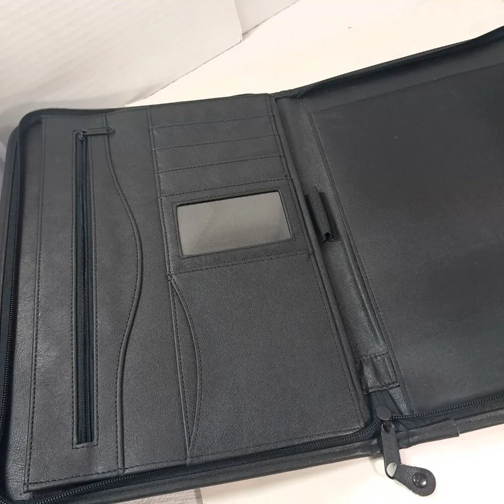 Cogent Systems planner organizer black zippered case office school‎ business